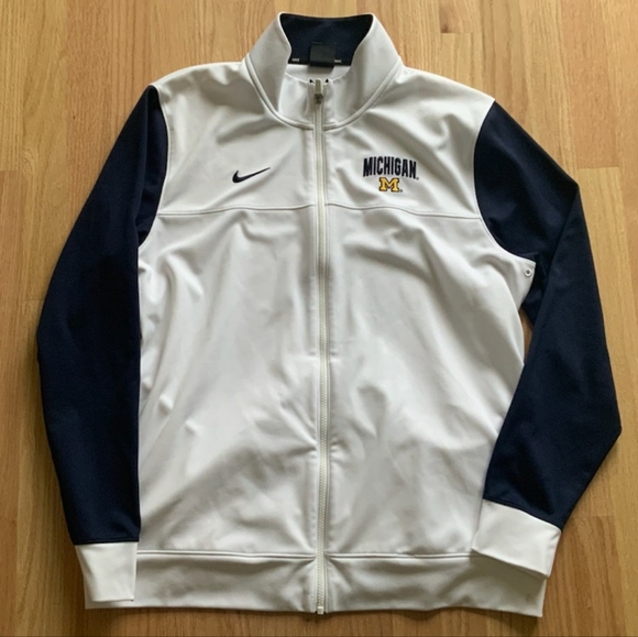 Nike Other - Men's Nike White Michigan Wolverines Team Full-Zip Track Jacket - size large